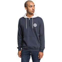 Bluza z kapturem DC Shoes Rebel Half-Zip Hoodie, Mężczyźni. Niebieskie bluzy męskie DC Shoes, m, bez wzorów, z bawełny, z kapturem. Za 290.00 zł.
