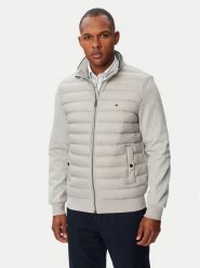 Tommy Hilfiger Kurtka przejściowa Mix Media Ess MW0MW41329 Szary jasny Regular Fit. Szare kurtki męskie Tommy Hilfiger, l, bez wzorów, z bawełny, bez kaptura. Za 849.99 zł.
