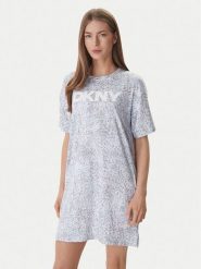 DKNY Koszula nocna YI30093 Niebieski Regular Fit. Niebieskie koszule nocne damskie DKNY, bez wzorów, z syntetyku, bez ramiączek. Za 319.99 zł.