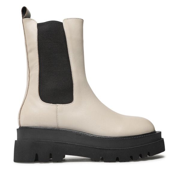 Botki GINO ROSSI. Brązowe botki damskie Gino Rossi, bez wzorów, bez obcasa, na płaskiej podeszwie, bez zapięcia. Za 399.99 zł.