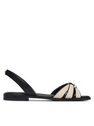 Aldo Sandały Adwiedan 14190499 Czarny. Czarne sandały damskie Aldo, bez wzorów, ze skóry, bez obcasa, na płaskiej podeszwie, bez zapięcia. Za 269.99 zł.