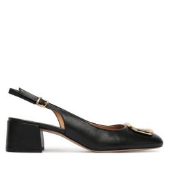 Czółenka HÖGL. Czarne czółenka damskie HÖGL, bez wzorów, bez obcasa, bez zapięcia. Za 749.99 zł.