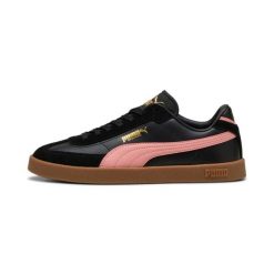 Sneakersy Puma Puma Club II Era. Czarne obuwie sportowe damskie Puma, bez wzorów, ze skóry, bez zapięcia, trekkingowe. Za 261.00 zł.