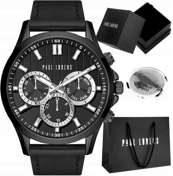 Zegarek męski Paul Lorens SHARK-1A5 Z GRAWEREM. Zegarki męskie Paul Lorens, bez wzorów. Za 196.80 zł.