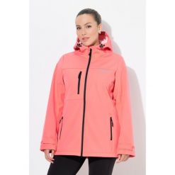Damskie Kurtka softshell HYPRAR hydrofobowa stretch odblask. Brązowe kurtki sportowe damskie Ulla Popken, plus size, bez wzorów, z elastanu, bez ramiączek, bez kaptura, trekkingowe. Za 479.99 zł.