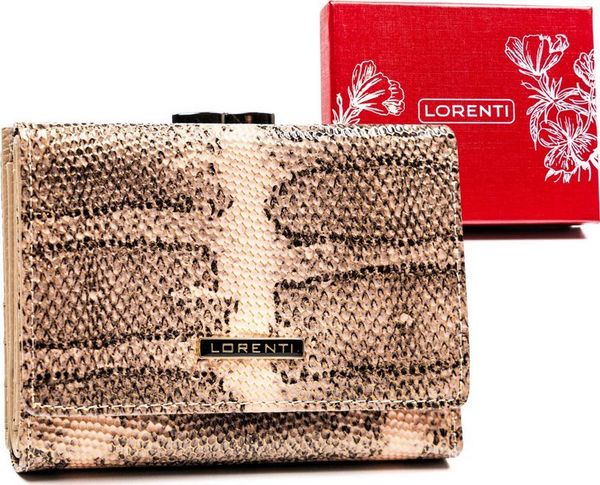 Lorenti Mały, skórzany portfel damski na zatrzask i bigiel - Lorenti NoSize. Portfele damskie LORENTI. Za 176.70 zł.