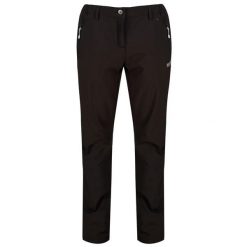 Damskie Spodnie Geo Softshell II Góry (L). Czarne spodnie sportowe damskie Regatta, na lato, bez wzorów, z softshellu, sportowe, trekkingowe. Za 204.99 zł.