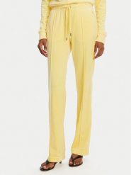 Juicy Couture Spodnie dresowe Tina JCAPW045 Żółty Regular Fit. Żółte spodnie dresowe damskie Juicy Couture, bez wzorów, z dresówki. Za 219.99 zł.