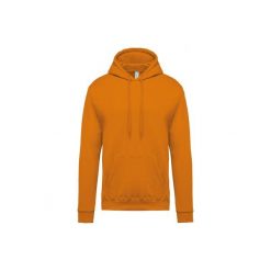 Bluza z kapturem Kariban. Brązowe bluzy męskie KARIBAN, m, bez wzorów, bez ramiączek, z kapturem. Za 158.50 zł.