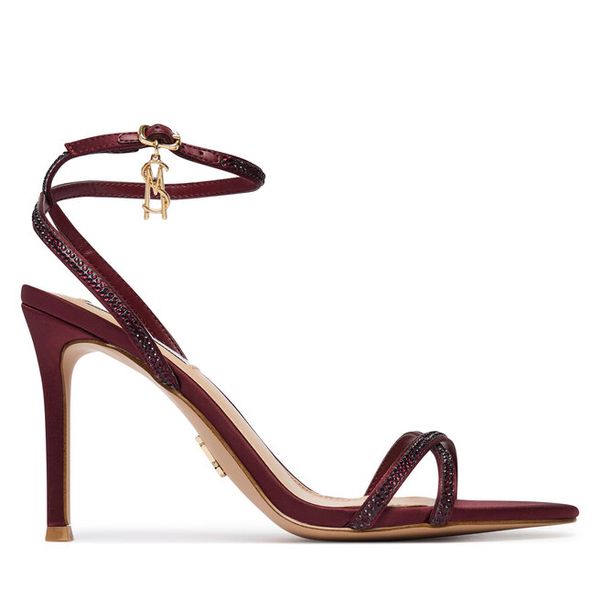 Sandały Steve Madden. Czerwone sandały damskie Steve Madden, bez wzorów, bez obcasa, na szpilce, bez zapięcia. Za 519.99 zł.