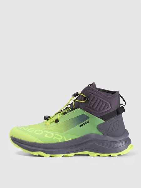 4F Wysokie buty trekkingowe PAG 2 z membraną męskie - zielone 41. Zielone buty zimowe męskie 4F, na zimę, bez wzorów, z gumy, przed kolano, bez obcasa, bez zapięcia. Za 399.99 zł.