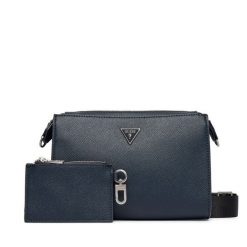 Torebka Guess. Niebieskie listonoszki damskie Guess, z aplikacjami, bez dodatków. Za 364.99 zł.
