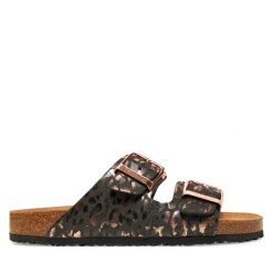 Klapki Tamaris. Czarne klapki damskie Tamaris, bez wzorów, bez obcasa, bez zapięcia. Za 259.99 zł.