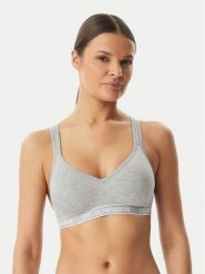 Emporio Armani Underwear Biustonosz sportowy EW000447 AF19026 O8002 Szary. Szare bielizna sportowa damska Emporio Armani Underwear, s, bez wzorów, z bawełny. Za 279.99 zł.