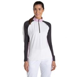 Bluza Golfowa Damska Nosilife Half Zip. Białe bluzy damskie Craghoppers, s, bez wzorów, z dzianiny, bez ramiączek, bez kaptura. Za 359.99 zł.