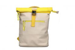 RIEKER H1607-62 beige combination, plecak damski. Brązowe torebki do ręki damskie Rieker, bez wzorów, ze skóry ekologicznej, bez dodatków. Za 181.93 zł.