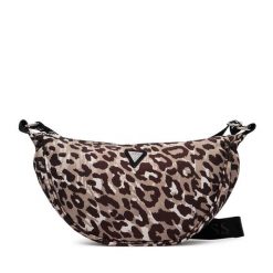 Torebka Guess. Brązowe listonoszki damskie Guess, z aplikacjami, bez dodatków. Za 194.99 zł.