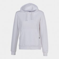 Bluza sportowa damska Joma Montana biała z kapturem. Białe bluzy damskie Joma, s, bez wzorów, z bawełny, sportowe, bez ramiączek, z kapturem. Za 96.94 zł.