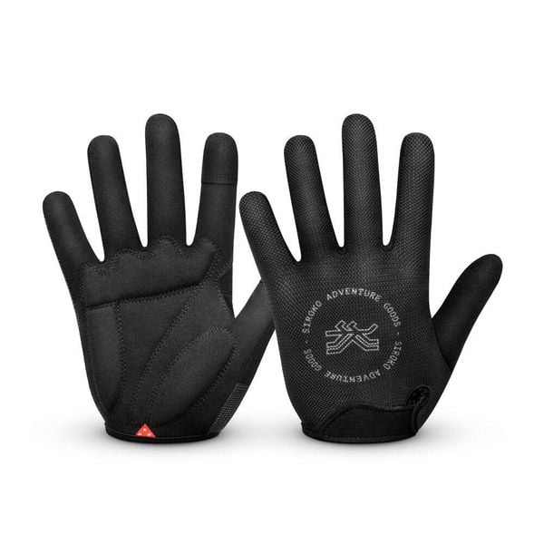 Rękawiczki rowerowe Gravel unisex SIROKO Frontier. Czarne rękawiczki damskie SIROKO, bez wzorów, z tkaniny. Za 148.00 zł.