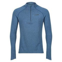 Bluza z zamkiem męska Inov-8 Train Elite Mid LSZ. Niebieskie bluzy męskie Inov-8, m, bez wzorów, bez ramiączek, bez kaptura. Za 134.99 zł.
