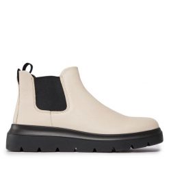 Sztyblety ECCO. Botki damskie ecco, bez wzorów, bez obcasa, na płaskiej podeszwie, bez zapięcia. Za 1,199.99 zł.