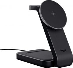 Trust Viro Słuchawki, Zestaw słuchawkowy, Smartfon, Smartwatch Czarny USB Bezprzewodowe ładowanie. Czarne słuchawki bezprzewodowe TRUST, bez wzorów. Za 199.51 zł.
