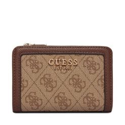 Portfel Guess. Brązowe portfele damskie Guess. Za 264.99 zł.