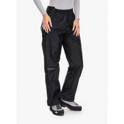 Spodnie przeciwdeszczowe damskie Marmot PreCip Eco Full Zip Pant. Czarne spodnie dresowe damskie Marmot, bez wzorów, sportowe, długie. Za 510.60 zł.