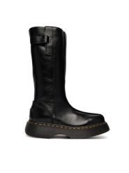 Dr. Martens Kozaki Buzz Hi Gloss DM43156001 Czarny. Czarne kozaki damskie Dr. Martens, bez wzorów, ze skóry, bez obcasa, na płaskiej podeszwie, bez zapięcia. Za 1,039.00 zł.