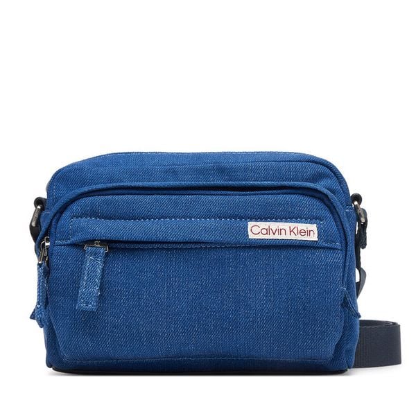 Saszetka Calvin Klein. Niebieskie saszetki i nerki męskie Calvin Klein, bez wzorów, z denimu. Za 223.99 zł.