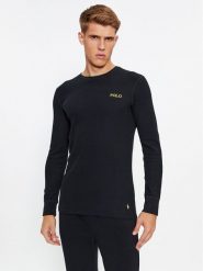 Polo Ralph Lauren Koszulka piżamowa 714899615004 Czarny Slim Fit. Czarne piżamy męskie Polo Ralph Lauren, m, bez wzorów, z syntetyku, bez kołnierzyka, bez ramiączek. Za 189.99 zł.