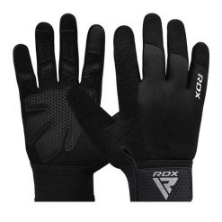 Rękawiczki RDX W1F Full Finger. Czarne rękawiczki damskie RDX SPORTS, bez wzorów. Za 89.99 zł.