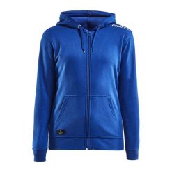 Damska bluza z kapturem zapinana na zamek Craft community. Zielone bluzy damskie Craft, l, bez wzorów, z bawełny, sportowe, bez ramiączek, z kapturem. Za 246.95 zł.