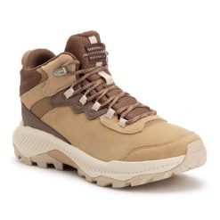 Buty turystyczne damskie Merrell Speed Strike 2 Ltr Mid Wp latte. Brązowe obuwie trekkingowe damskie Merrell, bez zapięcia. Za 489.99 zł.