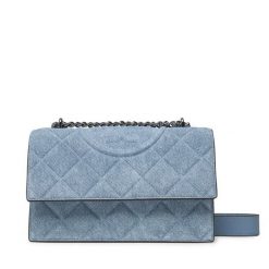 Torebka Tory Burch. Niebieskie torebki do ręki damskie Tory Burch, bez wzorów, bez dodatków. Za 1,729.00 zł.