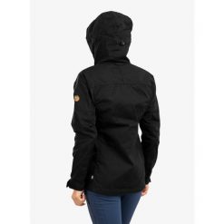 Kurtka trekkingowa damska Fjallraven Kaipak Jacket. Czarne kurtki sportowe damskie Fjällräven, bez wzorów, bez ramiączek, bez kaptura, trekkingowe. Za 860.99 zł.