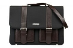 Beltimore luksusowa męska aktówka teczka torba duża na laptopa czarno-brązowa I36. Brązowe torby na laptopa damskie bez wzorów. Za 197.99 zł.
