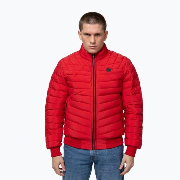 Kurtka męska Pitbull Naylor Padded. Czerwone kurtki męskie PITBULL, l, bez wzorów, z poliamidu, bez kaptura. Za 299.99 zł.