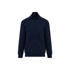 Bluza zapinana na zamek błyskawiczny Kariban Premium. Niebieskie bluzy męskie KARIBAN, m, bez wzorów, bez ramiączek, bez kaptura. Za 230.00 zł.