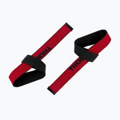 Paski do podnoszenia ciężarów THORN FIT Lifting Straps Anti-Slip red. Czerwone paski damskie THORN FIT, bez wzorów. Za 52.99 zł.