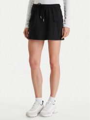 Calvin Klein Jeans Spódnica mini Monogram LV047B268G Czarny Regular Fit. Czarne spódnice damskie Calvin Klein Jeans, m, bez wzorów, z bawełny, mini. Za 289.99 zł.