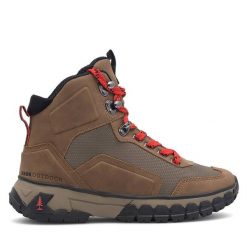 Trapery BASS OUTDOOR. Brązowe trapery damskie BASS OUTDOOR, bez zapięcia. Za 199.99 zł.