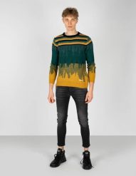 Takeshy Kurosawa Sweter "Degrade" | 83065 | Maglia Inserto Degrade | Mężczyzna | Żółty, Zielony. Zielone swetry męskie Takeshy Kurosawa, m, bez wzorów, z dzianiny, bez kołnierzyka, bez ramiączek. W wyprzedaży za 319.00 zł.