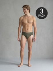 Bawełniane majtki slipy 3 pack - wielobarwny. Slipki męskie Sinsay, l, bez wzorów, z bawełny. Za 19.99 zł.