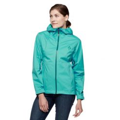 Kurtka Przeciwdeszczowa Damska Black Diamond Stormline Stretch Rain Shell. Zielone kurtki sportowe damskie Black Diamond, xs, bez wzorów, bez ramiączek, bez kaptura, trekkingowe. Za 491.92 zł.