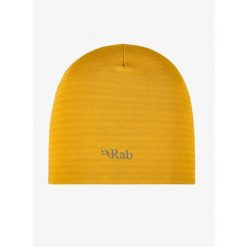 Czapka termoaktywna Rab Filament Beanie - sahara. Żółte czapki damskie RAB, bez wzorów, z polaru. Za 69.99 zł.