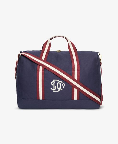 Superdry Torba Weekender Athletic Essentials z płótna - CLASSIC NAVY. Niebieskie torby na ramię męskie Superdry, z bawełny, na ramię. Za 323.50 zł.
