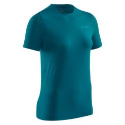 Koszulka sportowa z krótkim rękawem CEP Ultralight damska. Niebieskie koszulki sportowe damskie CEP, l, bez wzorów, bez ramiączek, na fitness i siłownię. Za 209.00 zł.