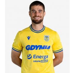 Koszulka meczowa Arka Gdynia domowa 25/26. Bluzki damskie Macron, xl, bez wzorów, z materiału, sportowe, bez kołnierzyka, bez ramiączek. Za 329.99 zł.