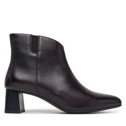 Botki Ara. Brązowe botki damskie Ara, bez wzorów, bez obcasa, na słupku, bez zapięcia. Za 639.99 zł.